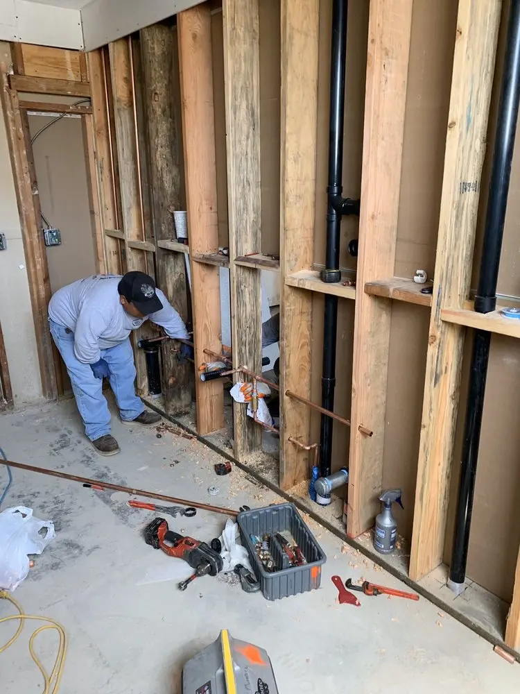 Commercial rough-in plumbing for Water Heater Replacement in Harwood Estates